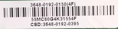 KIT DE TARJETAS PARA TV VIZIO / NUMERO DE PARTE MAIN 3648-0192-0150 / 0171-2272-6154 / 3648-0192-0395 / FUENTE 0500-0605-1010 / FSP099-1PSZ03A / 050006051010 / 3BS0408710GP / DISPLAY LSC480HN08-G09 / MODELO E48-D0 LAUSUB - Imagen 3
